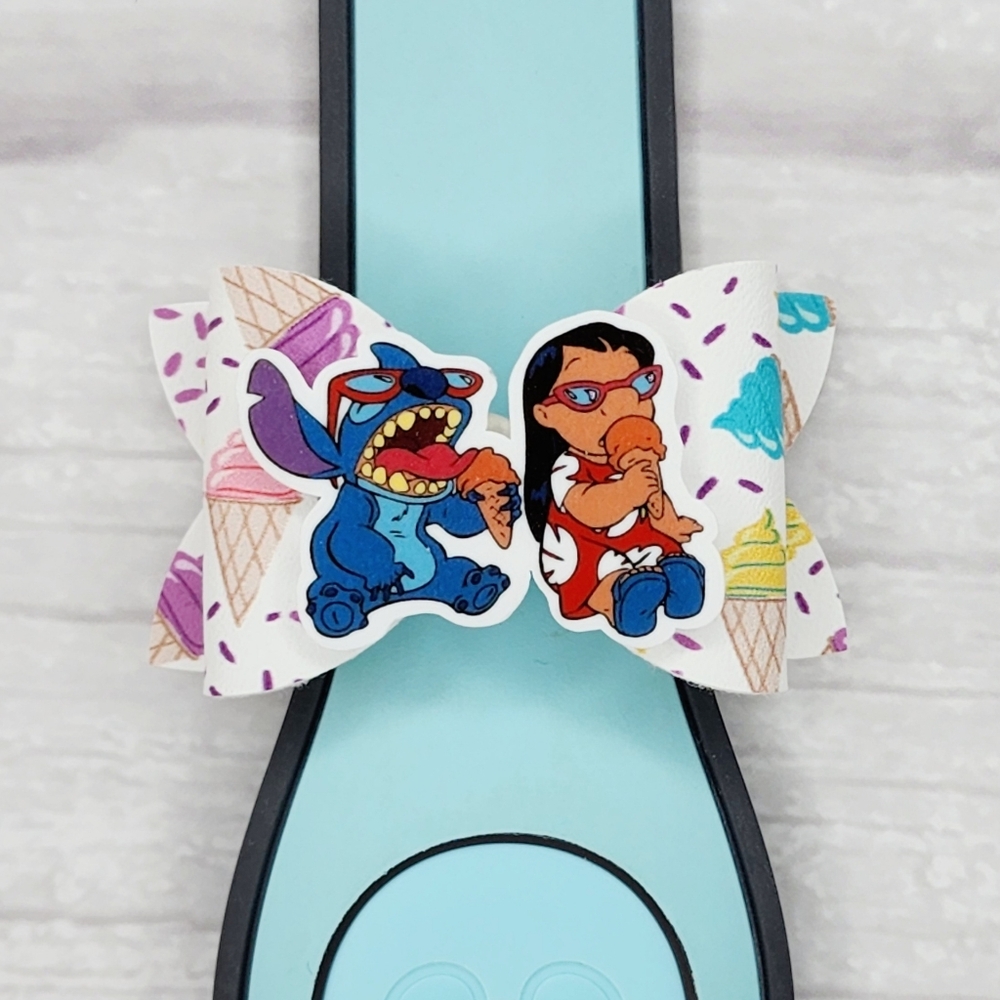 Ice Cream Day Magic Band Bow